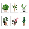 6 Mini Paintings|Botanical Set