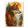 Crimson Forest Wolf | Paint By Numbers Kit