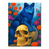 Blue Wolf and Skull