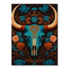 Floral Bison Skull