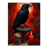 Gothic Raven and Skull