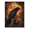 Stained Glass Raven