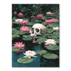 Skull on Water Lilies