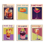 6 Mini Paintings|Sips of the Past Set