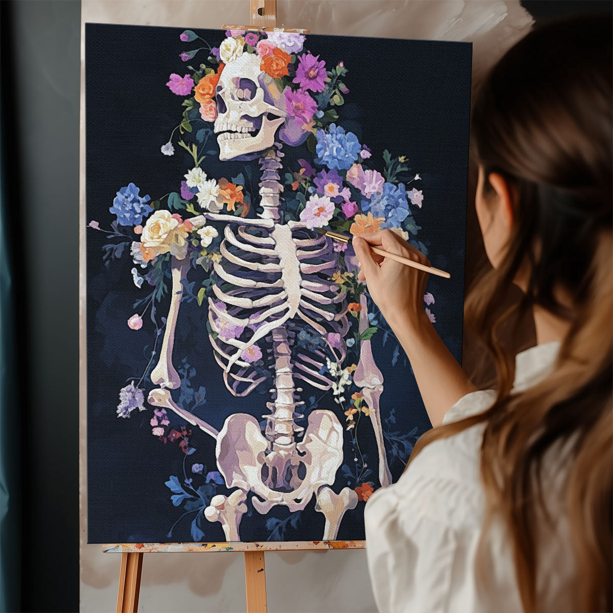 Blooming Bones | Paint By Numbers Kit