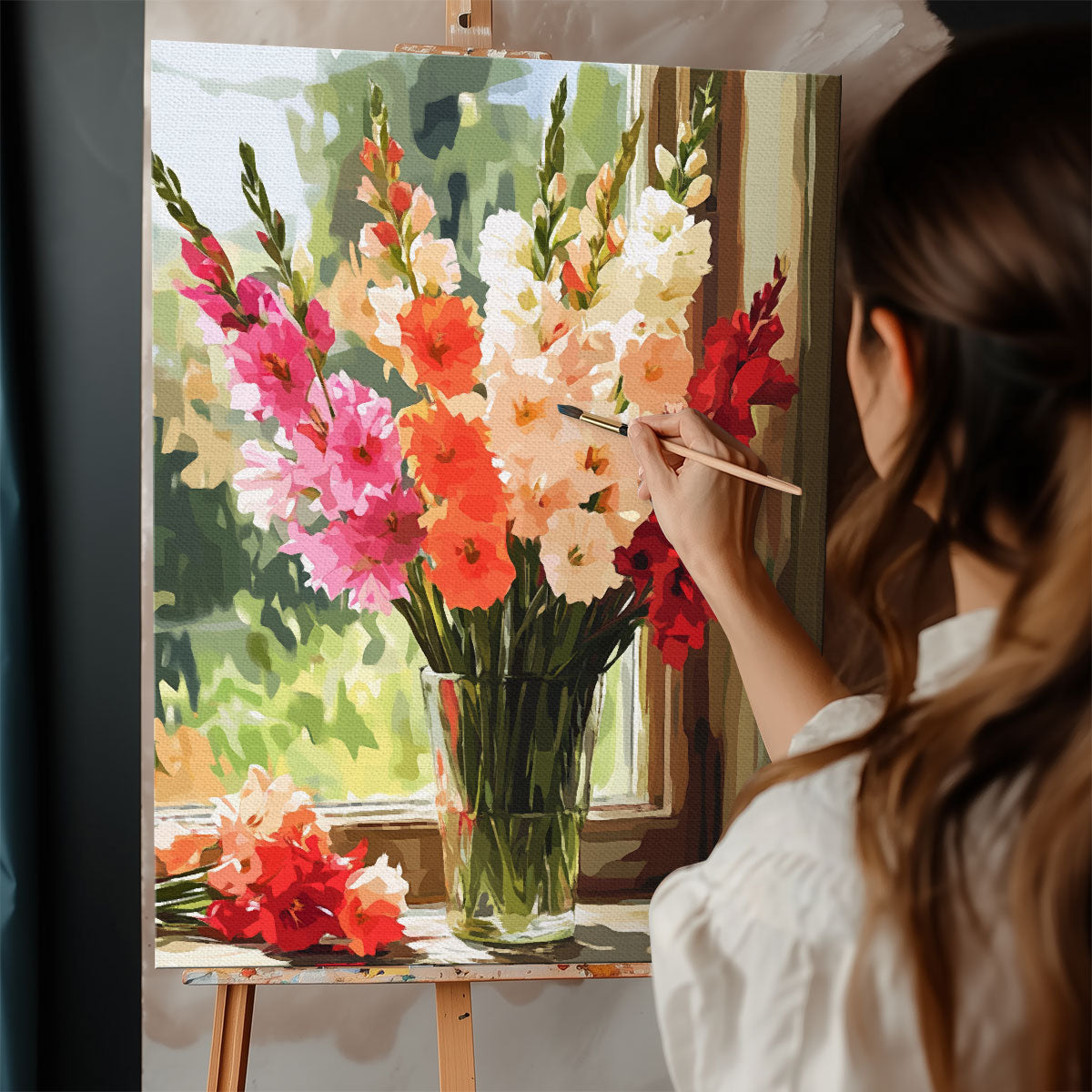 Gladiolus - August Birth Flower | Paint By Numbers Kit