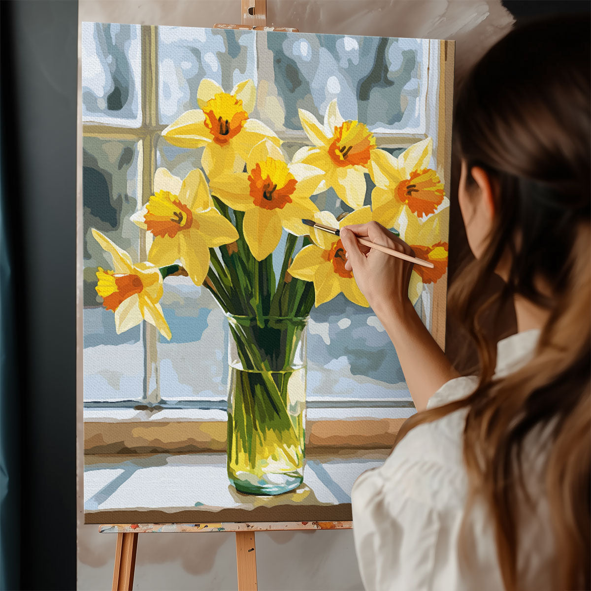 Daffodil - March Birth Flower | Paint By Numbers Kit