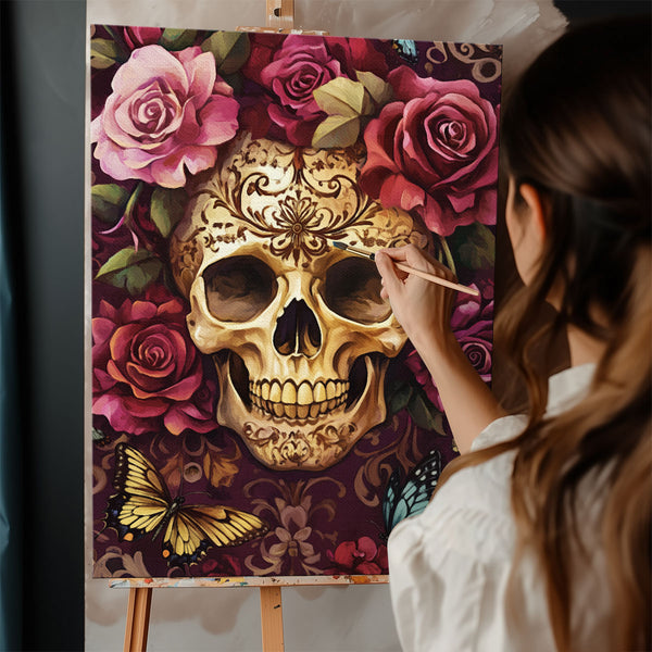 Floral Skull | Paint By Numbers Kit