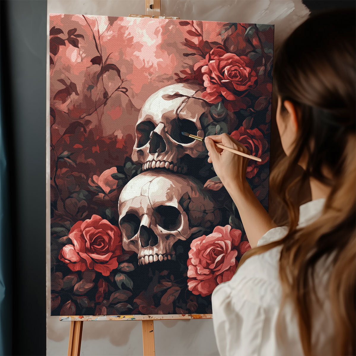 Crimson Rose Garden | Paint By Numbers Kit