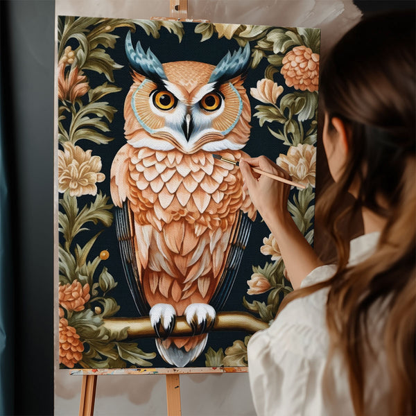 Vintage Owl by William Morris | Paint By Numbers Kit
