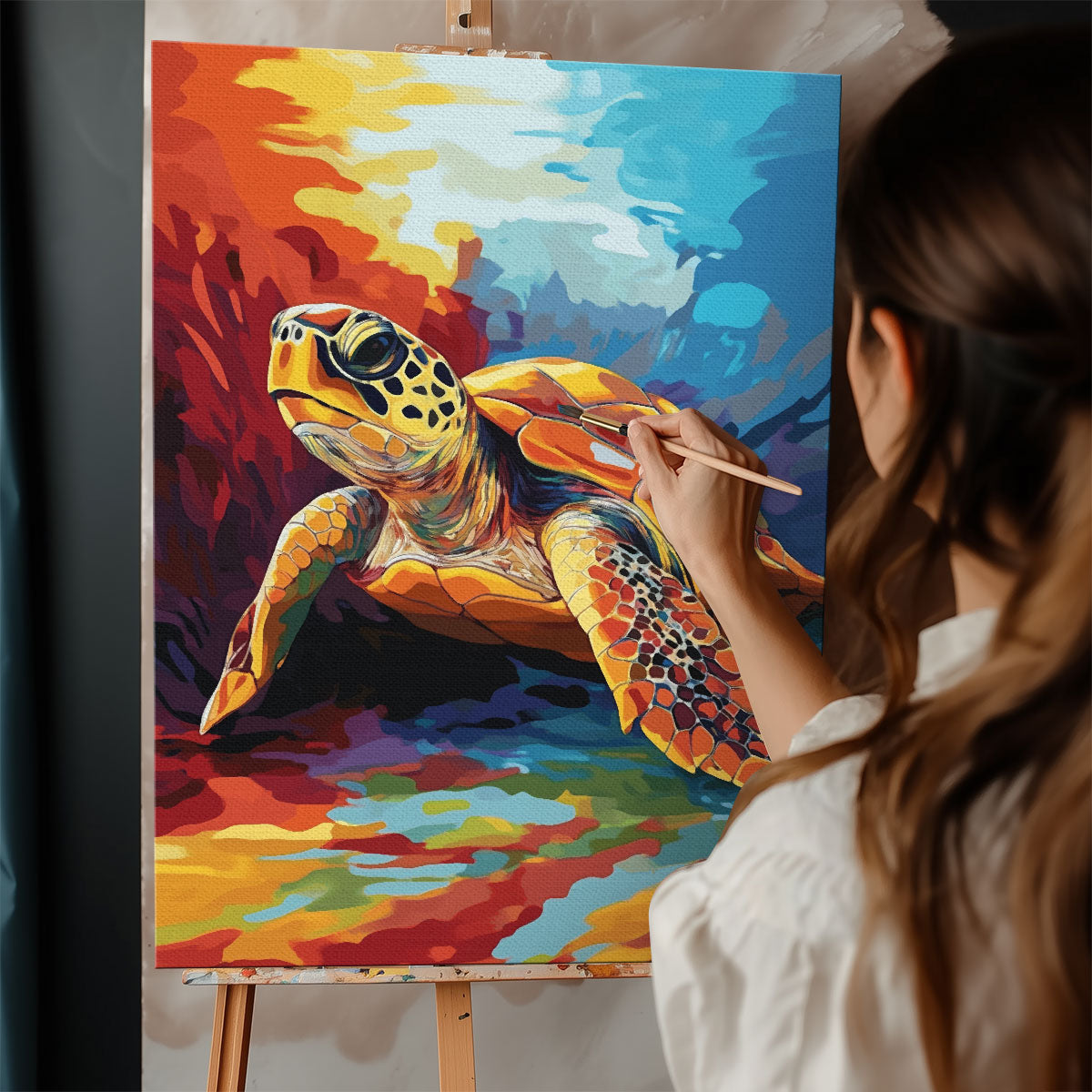 Colorful Turtle | Paint By Numbers Kit