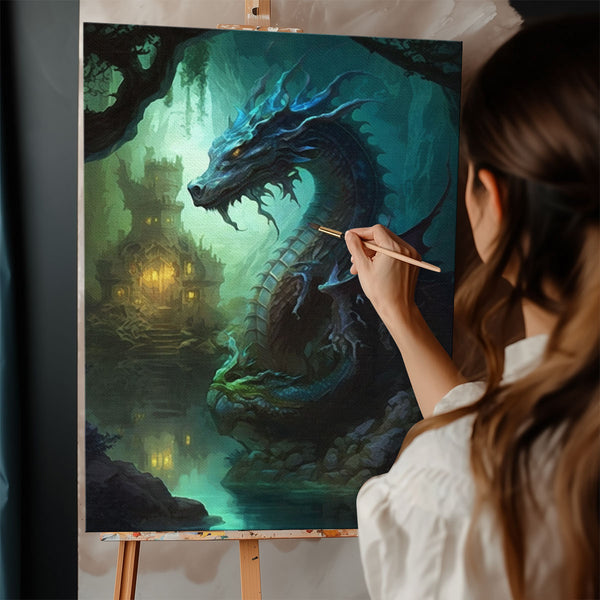 Guardian of Dragon Hollow | Paint By Numbers Kit