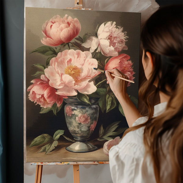The Fragrance of Peonies | Paint By Numbers Kit