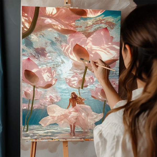 Underwater Lotus Dream | Paint By Numbers Kit