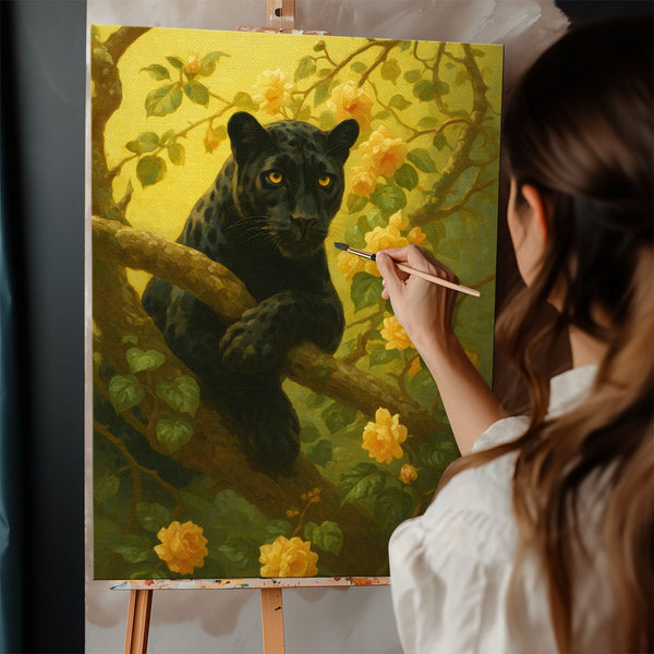 Panther in Golden Light | Paint By Numbers Kit