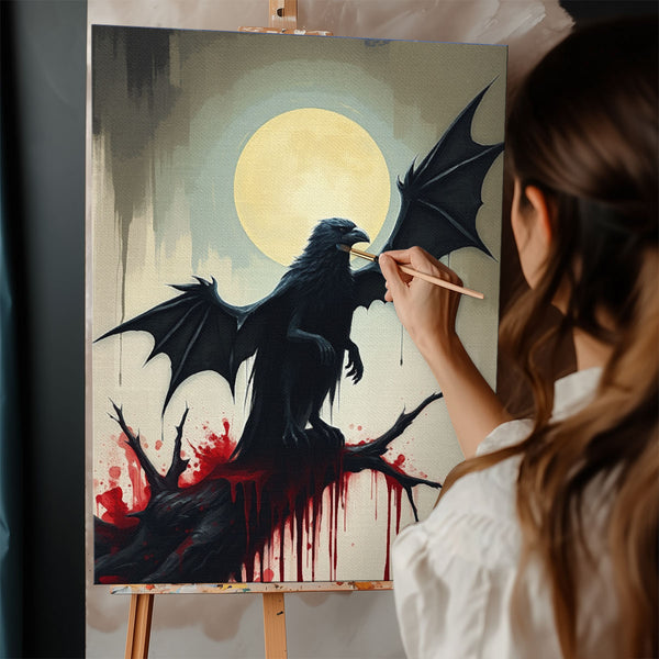 Moonlit Raven | Paint By Numbers Kit