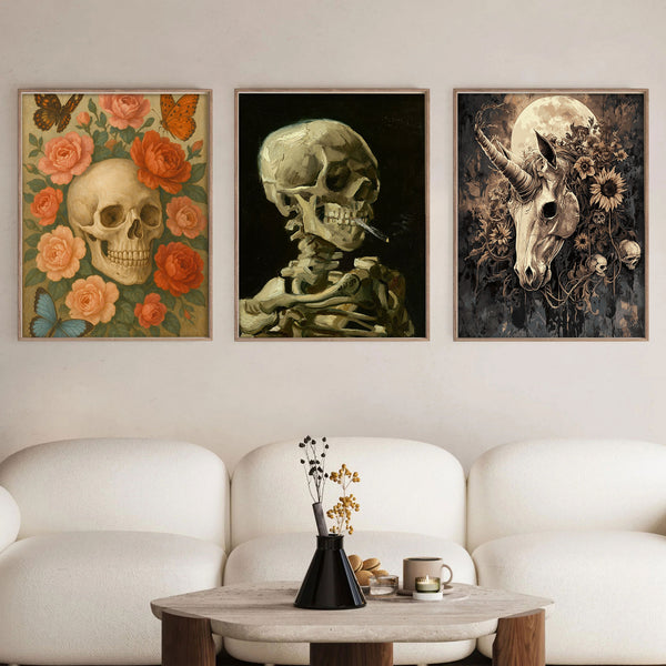 Memento Mori Triptych Set |  Paint By Numbers Kit