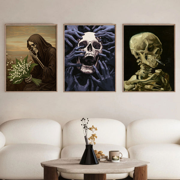 Dark Skulls Set|  Paint By Numbers Kit