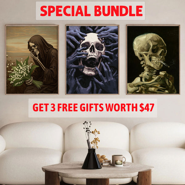 Dark Skulls Set|  Paint By Numbers Kit