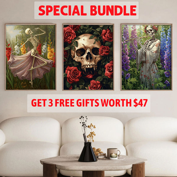 Skeletal Symphony Set|  Paint By Numbers Kit