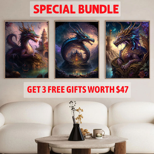 Whispers of Dragon Lore Set|  Paint By Numbers Kit