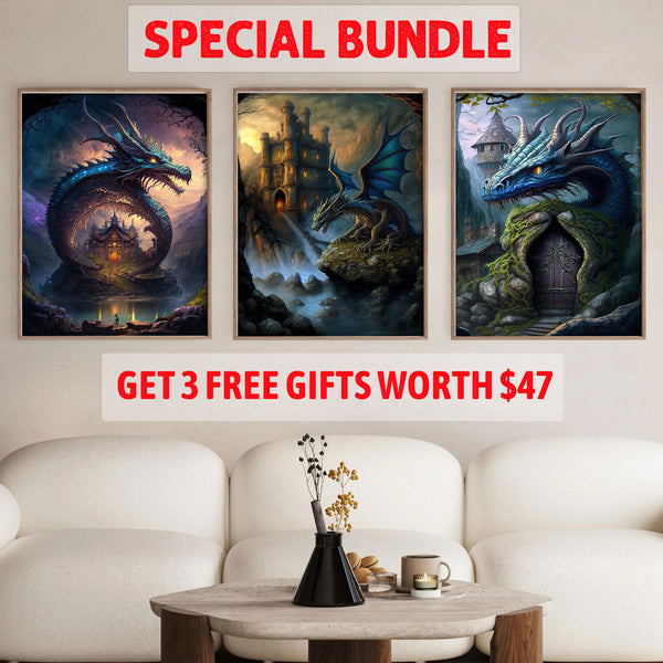 Dragon Legend Set|  Paint By Numbers Kit