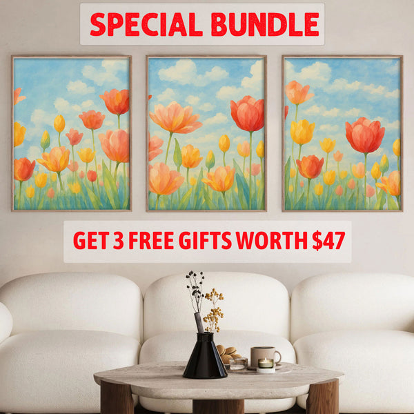 Tulip Meadow Set|  Paint By Numbers Kit