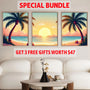 Sunset Beach and Bloom Set|  Paint By Numbers Kit