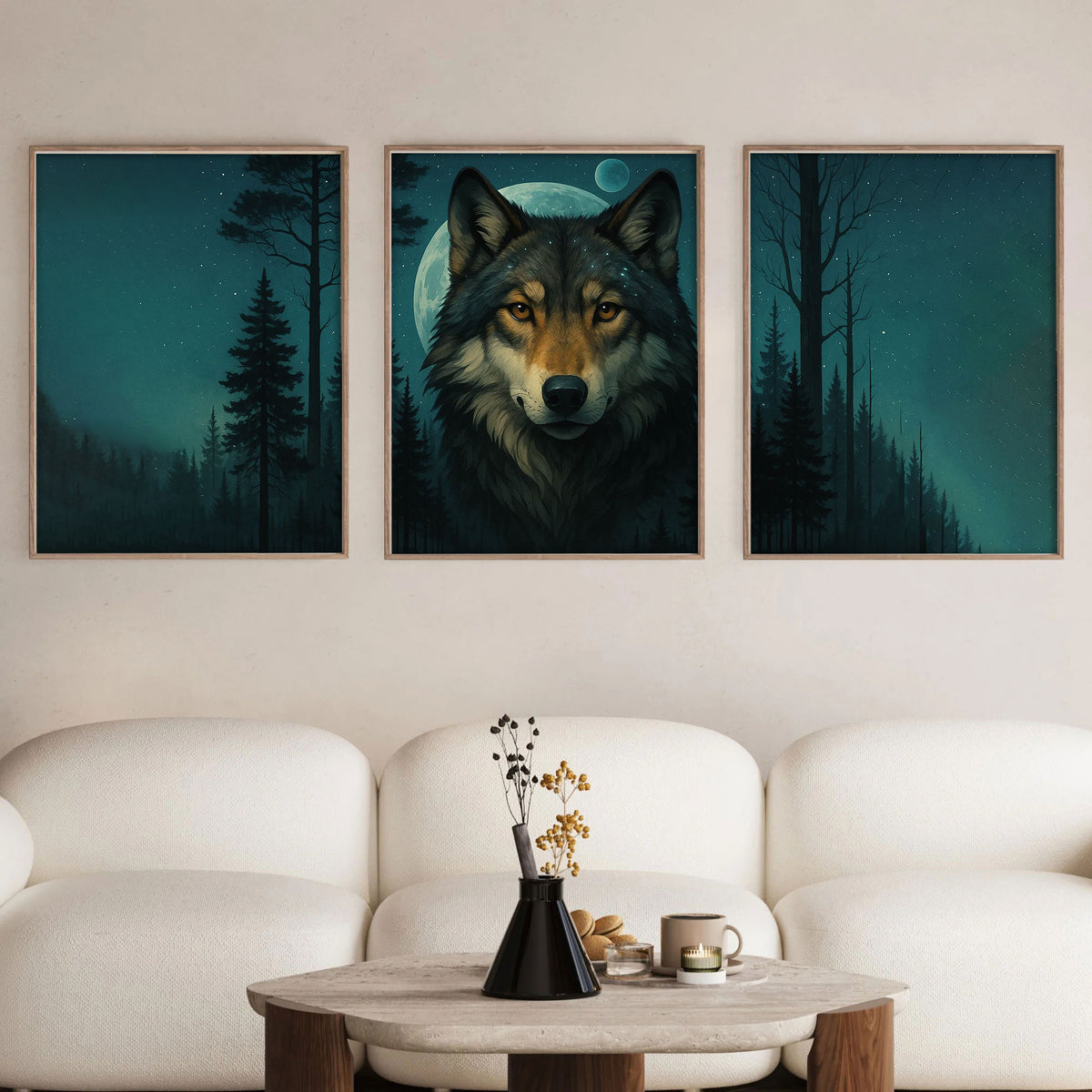 Moonlit Wolf Set|  Paint By Numbers Kit