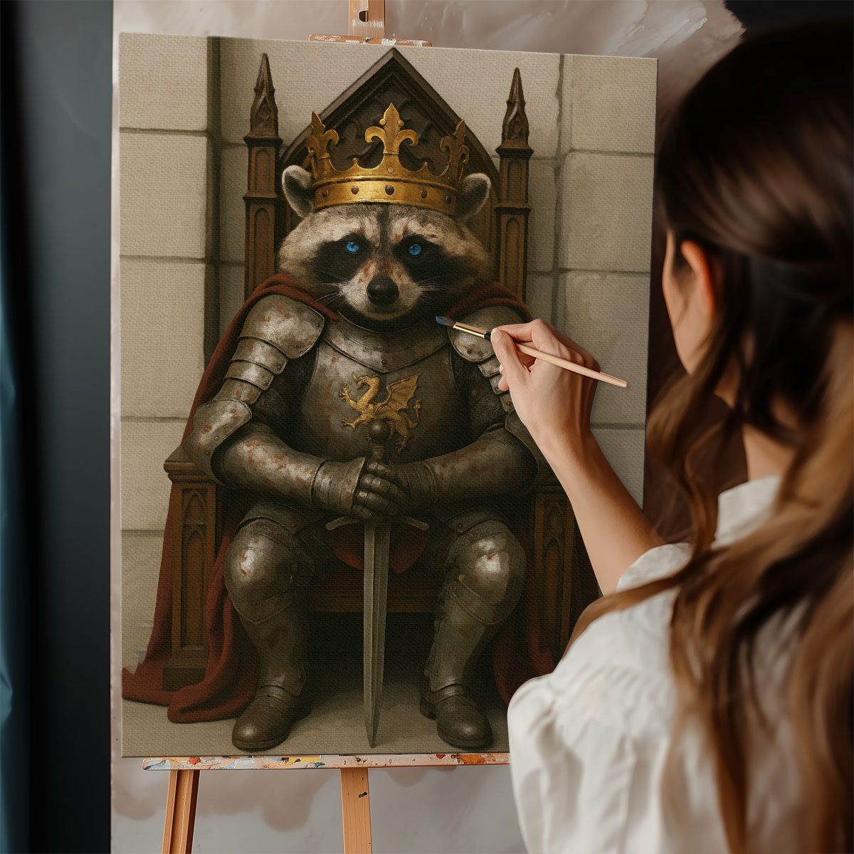 The Raccoon King| Paint By Numbers Kit