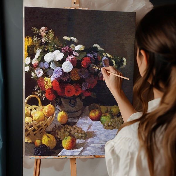 "Flowers and Fruit" by Claude Monet