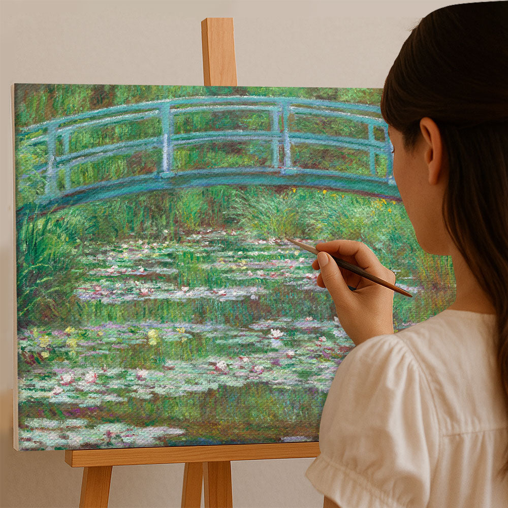 "The Japanese Footbridge and the Water Lily Pool, Giverny" by Claude Monet