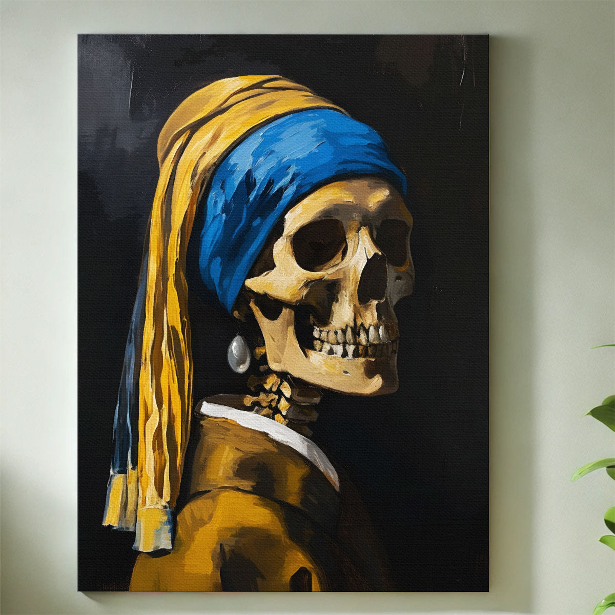 Skull with a Pearl Earring | Paint By Numbers Kit