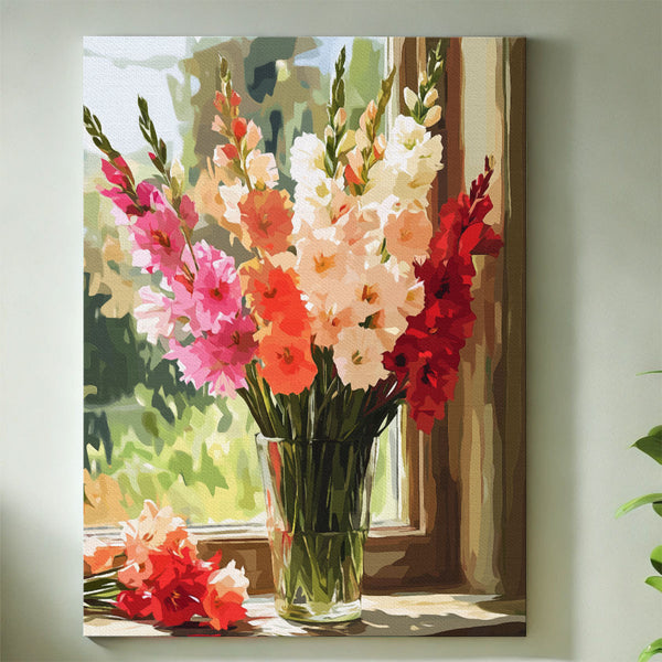 Gladiolus - August Birth Flower | Paint By Numbers Kit