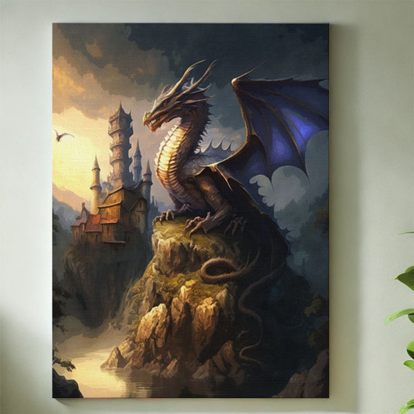Dragon's Watch Over the Valley | Paint By Numbers Kit