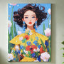 Girl in a Flower Field | Paint By Numbers Kit