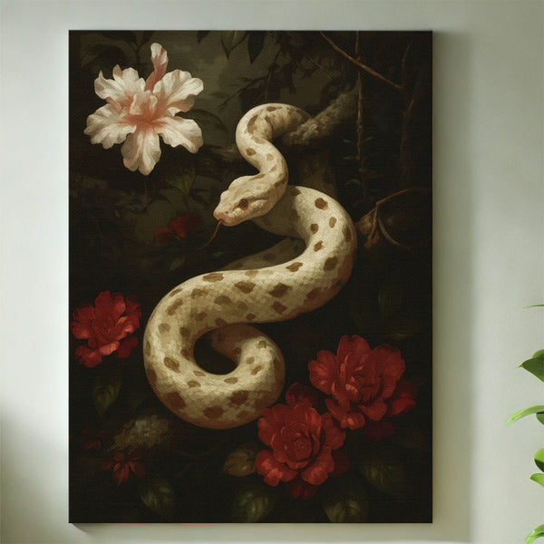 Snake Among the Roses | Paint By Numbers Kit