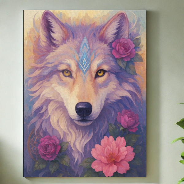 Rose-Crowned Wolf | Paint By Numbers Kit