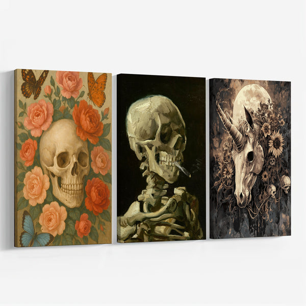 Memento Mori Triptych Set |  Paint By Numbers Kit