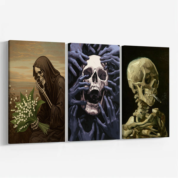 Dark Skulls Set|  Paint By Numbers Kit