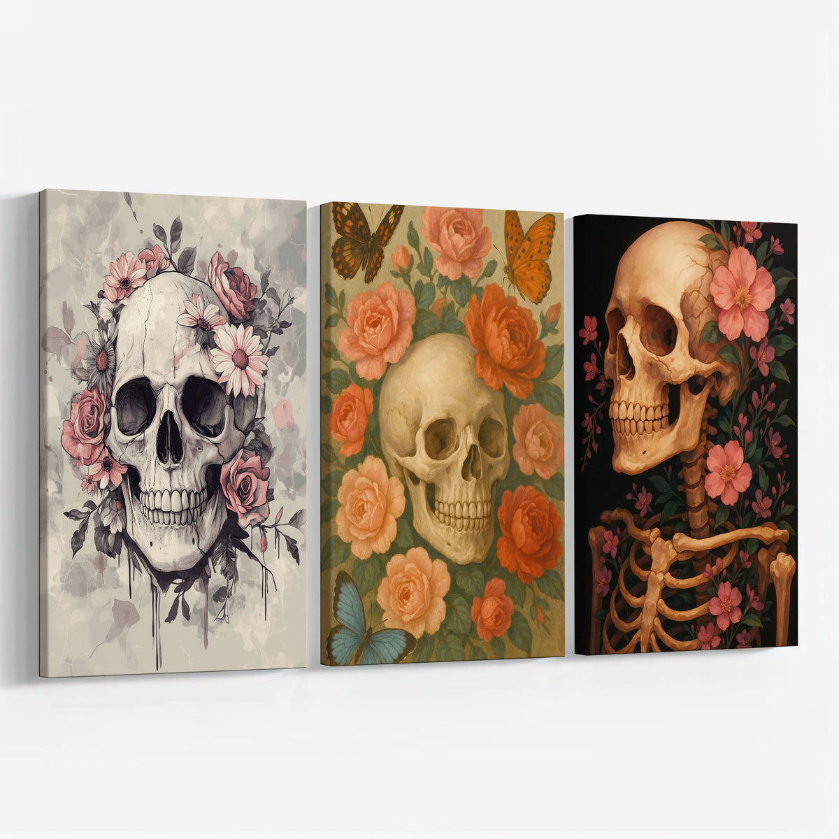 Beauty of Skulls Set|  Paint By Numbers Kit