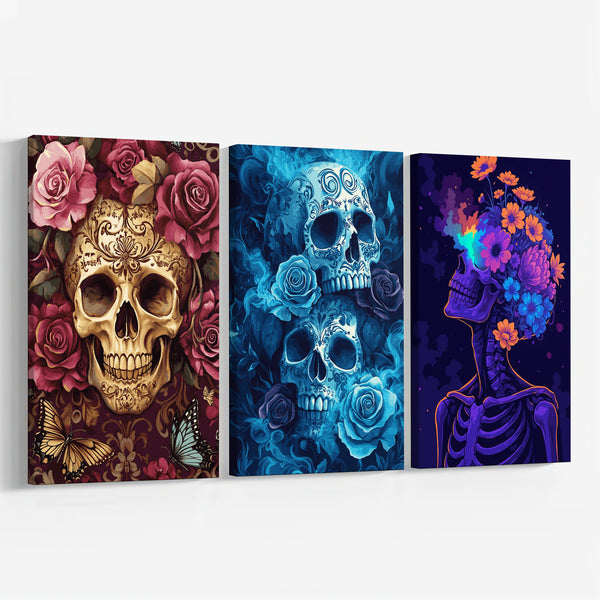 Memento Skulls Set|  Paint By Numbers Kit