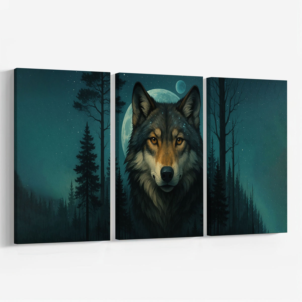 Moonlit Wolf Set|  Paint By Numbers Kit