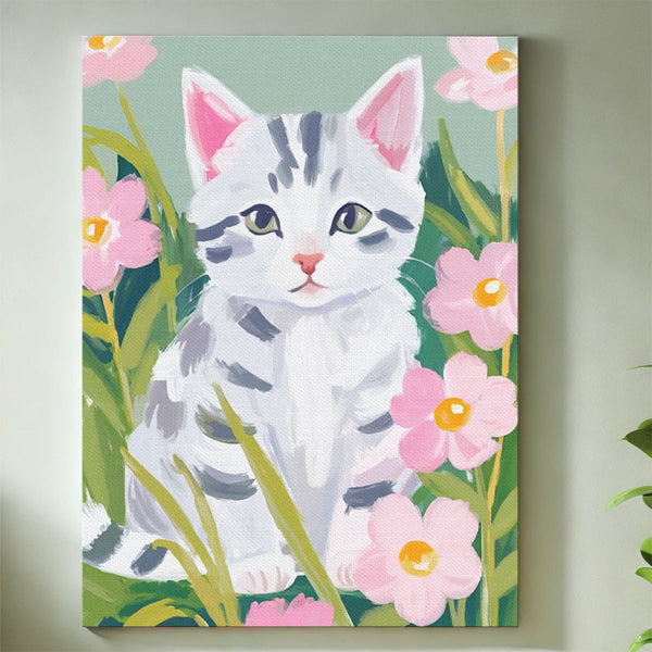 Flower Cat | Paint By Numbers Kit