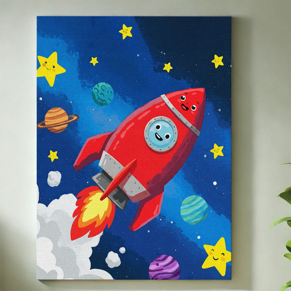 Spaceship's Journey | Paint By Numbers Kit