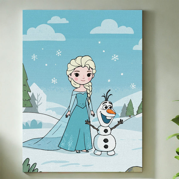 Elsa and Olaf | Paint By Numbers Kit