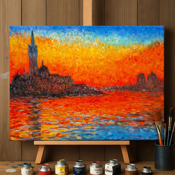 "San Giorgio Maggiore at Dusk" by Claude Monet