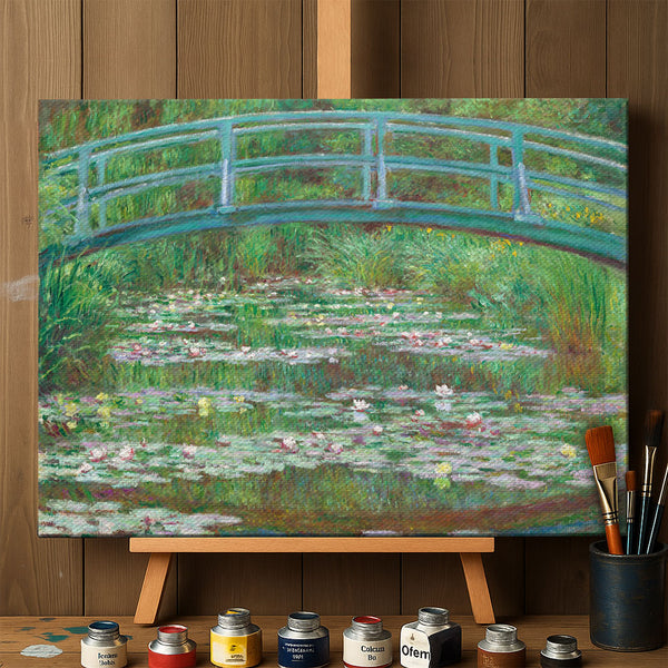 "The Japanese Footbridge and the Water Lily Pool, Giverny" by Claude Monet
