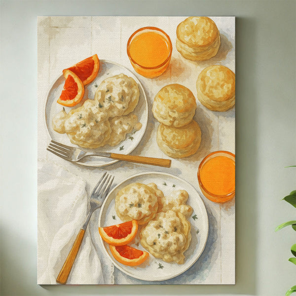 Vegetarian Biscuits And Gravy | Paint-by-number Kit