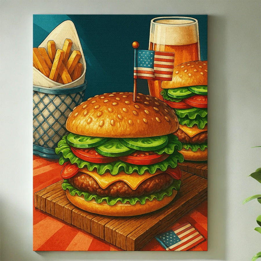 Burger| Paint-by-number Kit